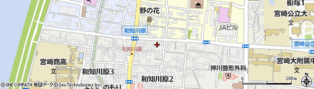 宮崎和知川原郵便局 ＡＴＭ周辺の地図