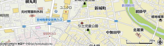 宮崎県宮崎市新城町2周辺の地図