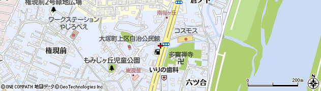 宮崎県宮崎市大塚町（竹下）周辺の地図