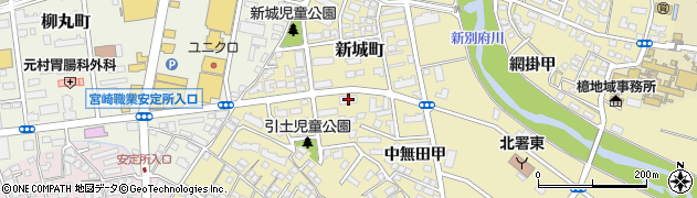 宮崎県宮崎市新城町17周辺の地図