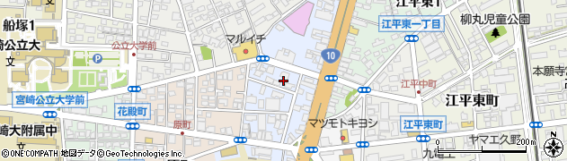 宮崎県宮崎市江平西周辺の地図