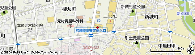 勉強カフェ・アライアンス宮崎周辺の地図