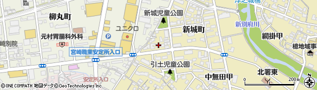 宮崎県宮崎市新城町47周辺の地図