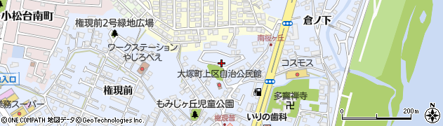 竹下緑地広場周辺の地図