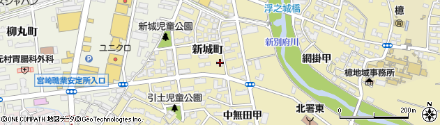 宮崎県宮崎市新城町36周辺の地図