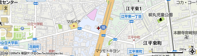 アンビエンス　江平店周辺の地図