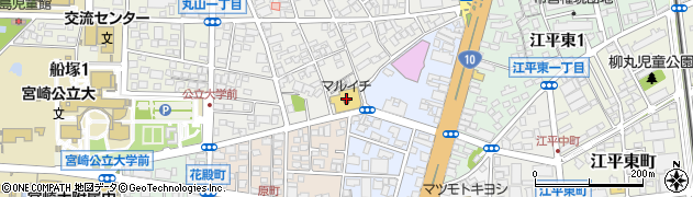 マルイチ　丸山店周辺の地図
