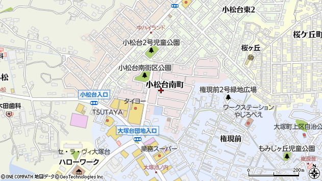 〒880-0956 宮崎県宮崎市小松台南町の地図