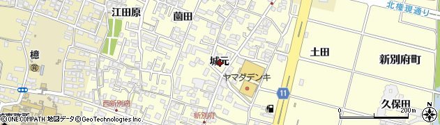 宮崎県宮崎市新別府町城元周辺の地図