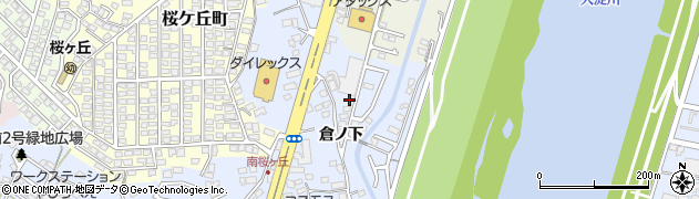 倉ノ下緑地広場周辺の地図
