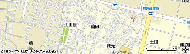 宮崎県宮崎市新別府町（薗田）周辺の地図