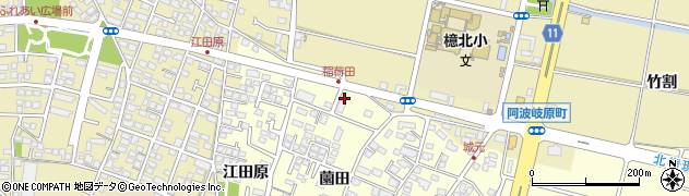 宮崎県宮崎市新別府町（稲荷田）周辺の地図