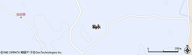 鹿児島県湧水町（姶良郡）米永周辺の地図