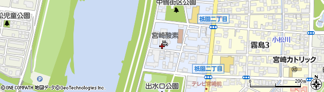 宮崎酸素株式会社周辺の地図