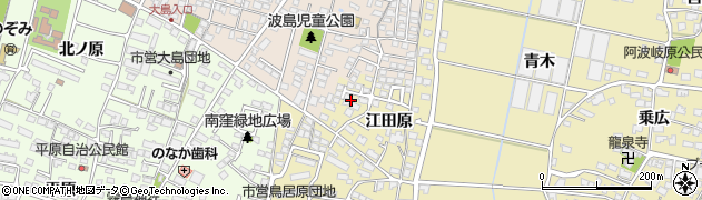 江田原緑地広場周辺の地図