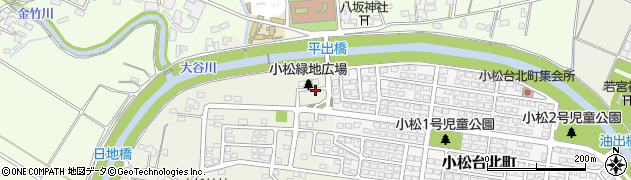 小松緑地広場周辺の地図