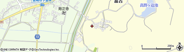 宮崎県宮崎市富吉4584周辺の地図
