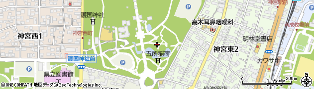 宮崎神社のオオシラフジ周辺の地図