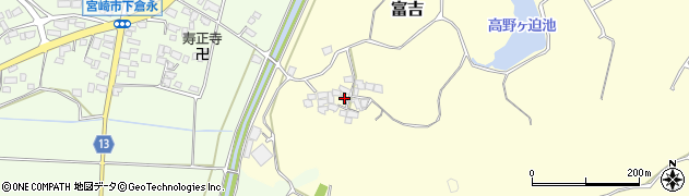宮崎県宮崎市富吉4590周辺の地図