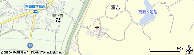 宮崎県宮崎市富吉4604周辺の地図