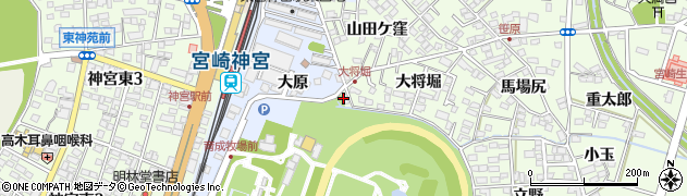 宮崎県宮崎市大島町（船塚）周辺の地図