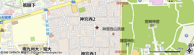 横浜クリーニング店周辺の地図