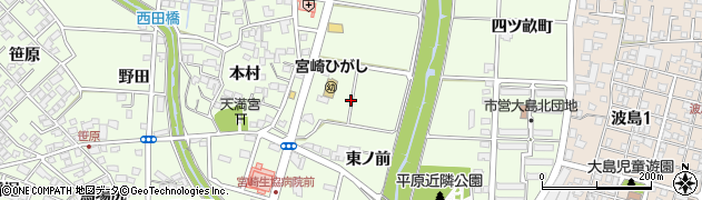 宮崎県宮崎市大島町（松ノ木下）周辺の地図