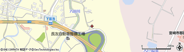 宮崎県宮崎市富吉996周辺の地図