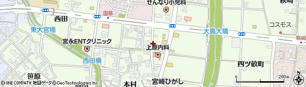 宮崎県宮崎市大島町（国草）周辺の地図