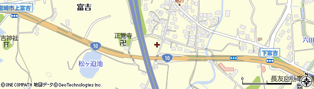 宮崎県宮崎市富吉2687周辺の地図