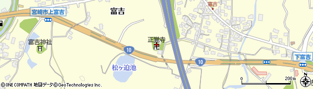 宮崎県宮崎市富吉2736周辺の地図