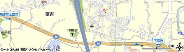 宮崎県宮崎市富吉2549周辺の地図