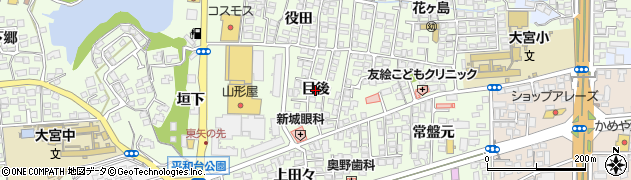 宮崎県宮崎市下北方町（目後）周辺の地図