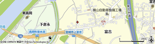 宮崎県宮崎市富吉5064周辺の地図