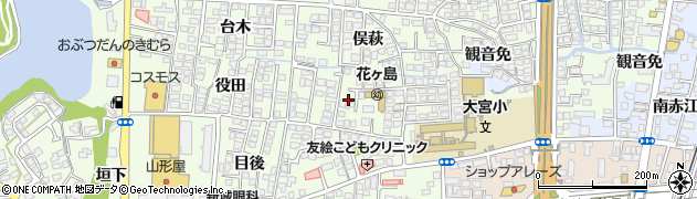 宮崎県宮崎市下北方町（椎ノ坪）周辺の地図