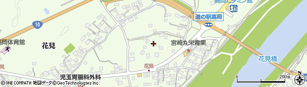 宮崎県宮崎市高岡町（花見）周辺の地図