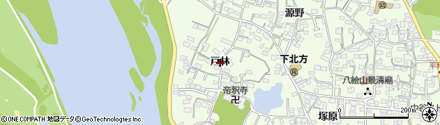 宮崎県宮崎市下北方町（戸林）周辺の地図