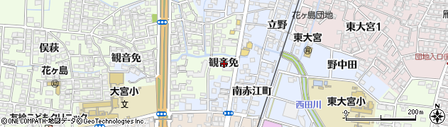 宮崎県宮崎市下北方町観音免周辺の地図