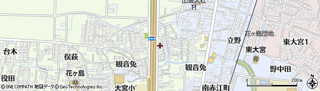 宮崎県宮崎市下北方町野田周辺の地図