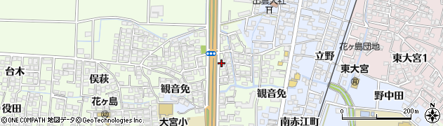 宮崎県宮崎市下北方町（野田）周辺の地図