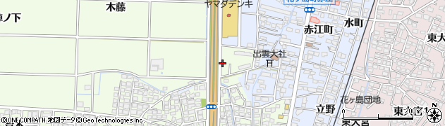 宮崎県宮崎市下北方町（世々町）周辺の地図