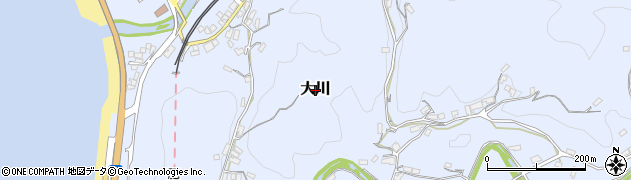 鹿児島県阿久根市大川周辺の地図
