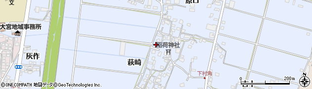 萩崎緑地広場周辺の地図
