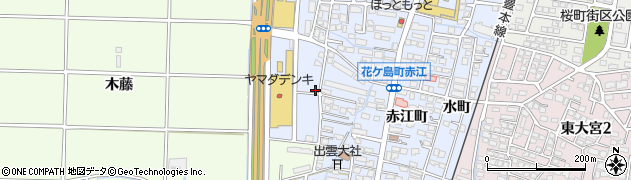 宮崎県宮崎市花ケ島町（瀬々町）周辺の地図