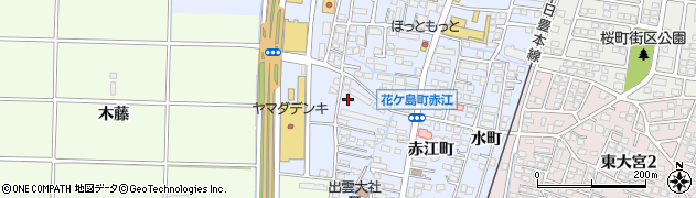 花ヶ島南ふれあい広場周辺の地図