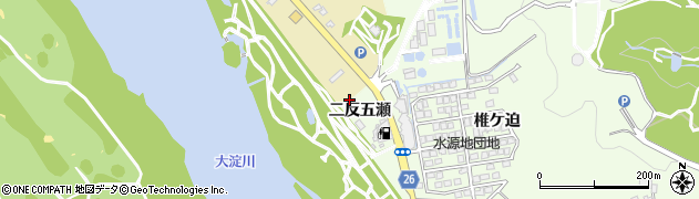 宮崎県宮崎市下北方町（二反五瀬）周辺の地図