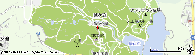 平和台公園周辺の地図