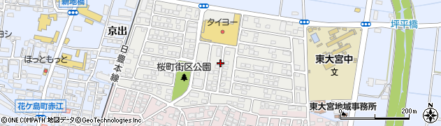宮崎県宮崎市桜町周辺の地図