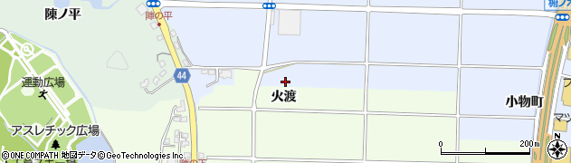 宮崎県宮崎市花ケ島町火渡周辺の地図