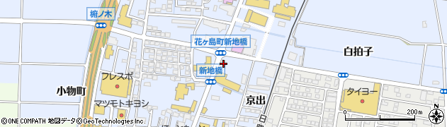 宮崎銀行花ヶ島支店周辺の地図